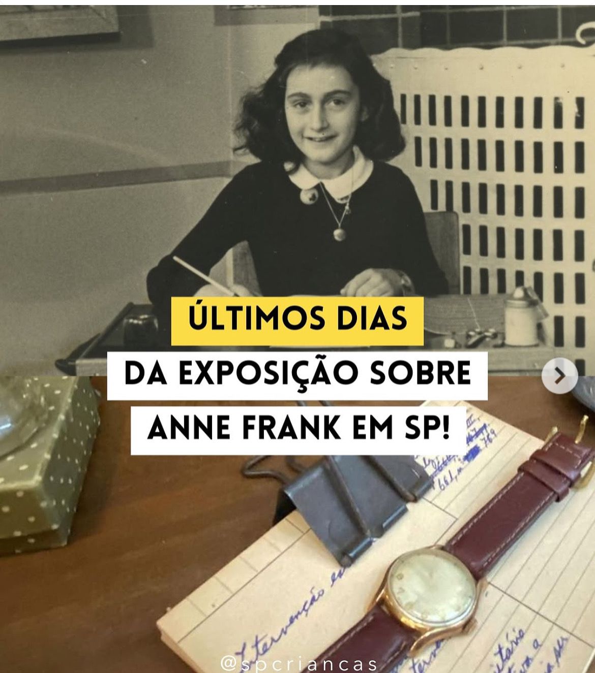 Exposio sobre Anne Frank entra na reta final em So Paulo