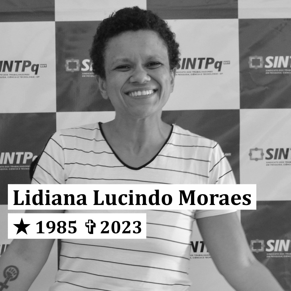 SINTPq lamenta falecimento de sua diretora Lidiana Lucindo Moraes