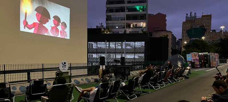 Minhoc�o vira cinema a c�u aberto com sess�es gratuitas de curtas-metragens