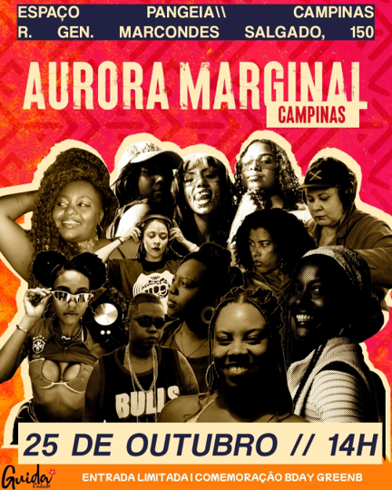 No Espaço Pangeia, evento Aurora Marginal promove protagonismo feminino